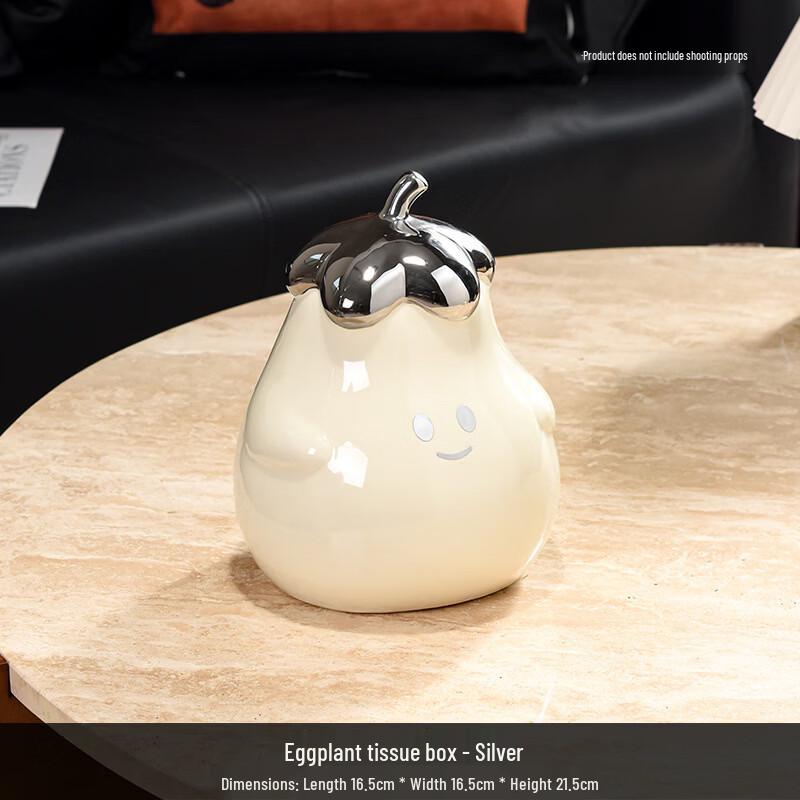 Cute Eggplant Tissue Box Ornament