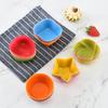 6/12 STÜCK Silikon Muffinform Runde Muffinförmchen Herz Kuchen Backform Küchen Kochzubehör Kuchen Dekorationswerkzeuge