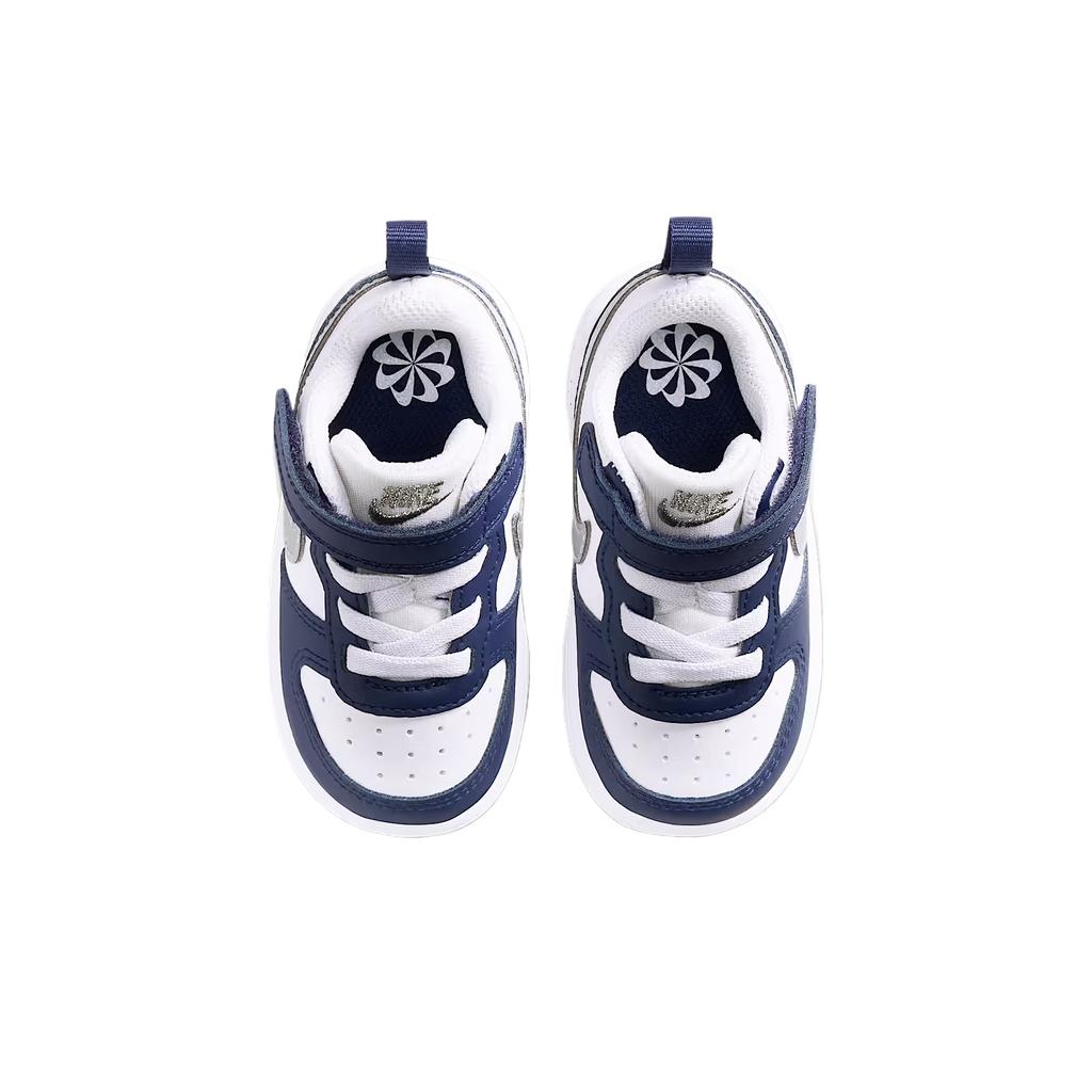 Nike Court Borough Low Recraft TD White Metallic Silver Baby Sneakers DV5458-135