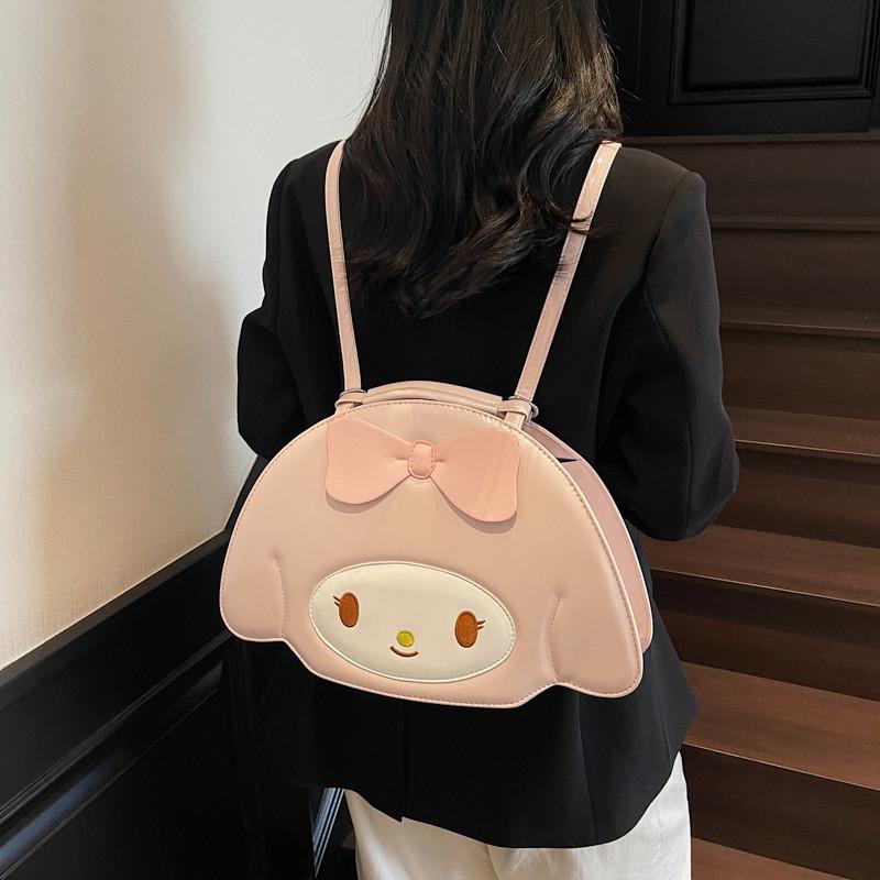 Cartoon Melody Girls Backpack With Butterfly Detail And Inner Phone Storage
