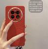Applicable to Huawei Mate70pro camellia leather mobile phone case metal mirror Honor 200 all-inclusive protective case Magic7