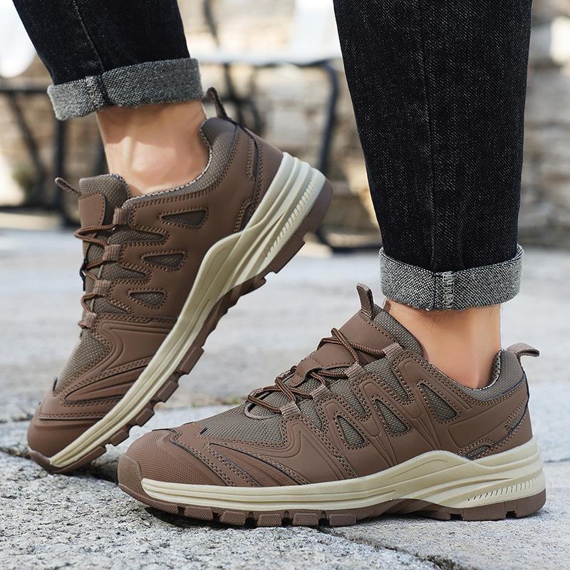 Shoes spring new large size outdoor hiking shoes platform hiking shoes non-slip off-road casual shoes