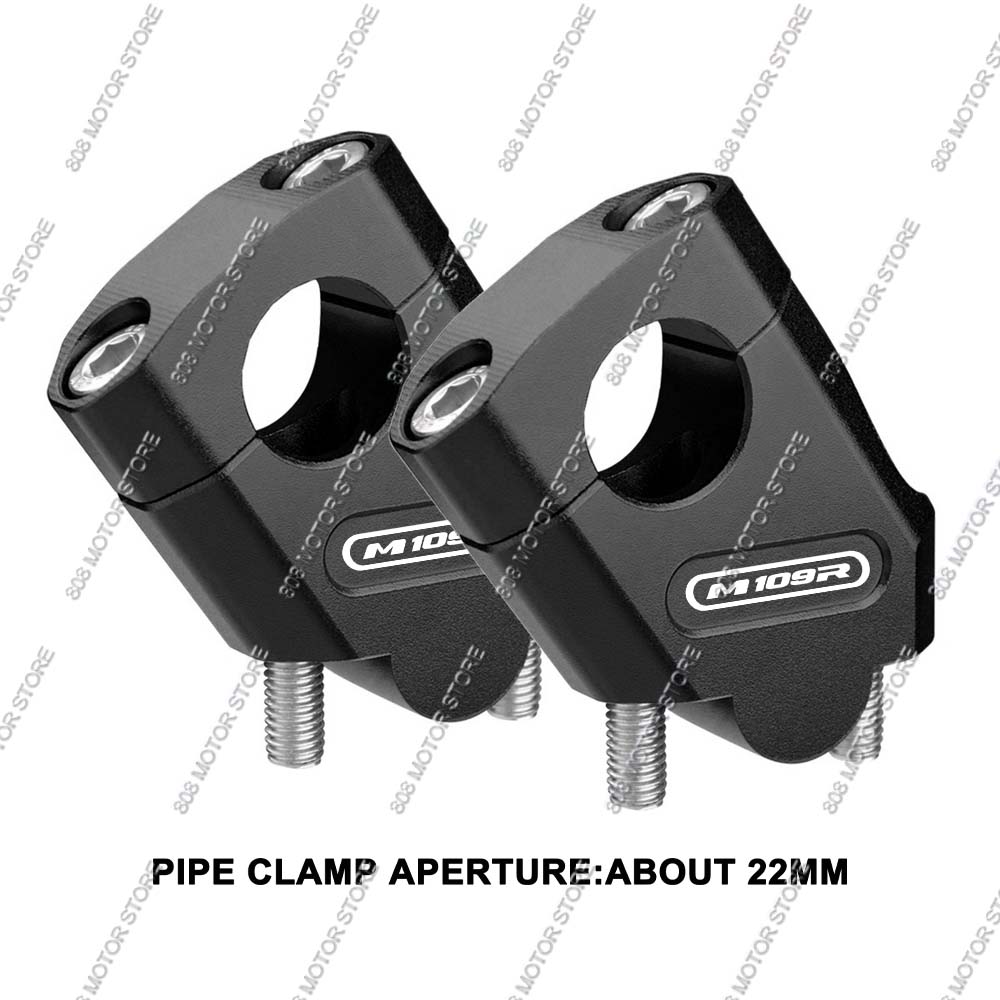 For Boulevard M109R Motorcycle Handlebar Riser Bar Mount Handle Clamp Better Upright Position Black-22mm