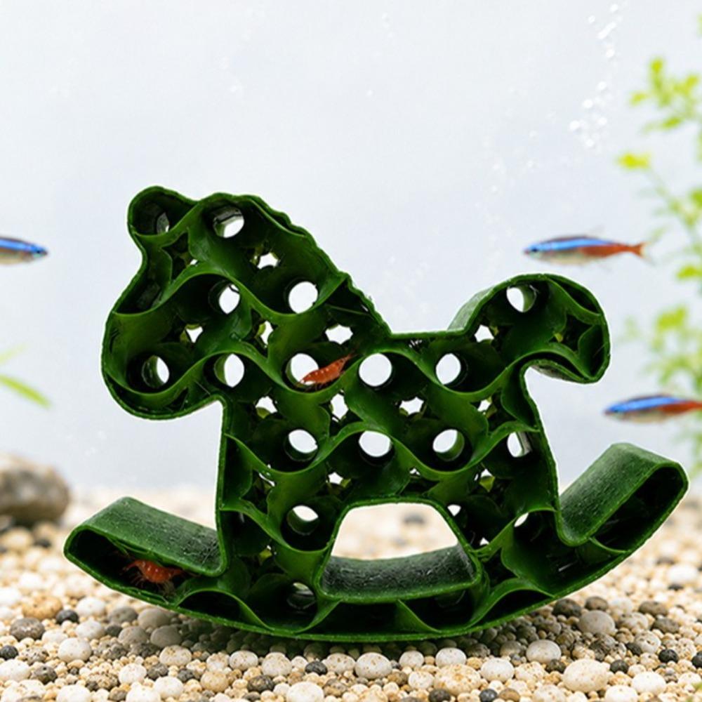 3D Printed Shrimp Hideout Simulation Aquarium Ornament Creative Fish Hollow Shelter  Office