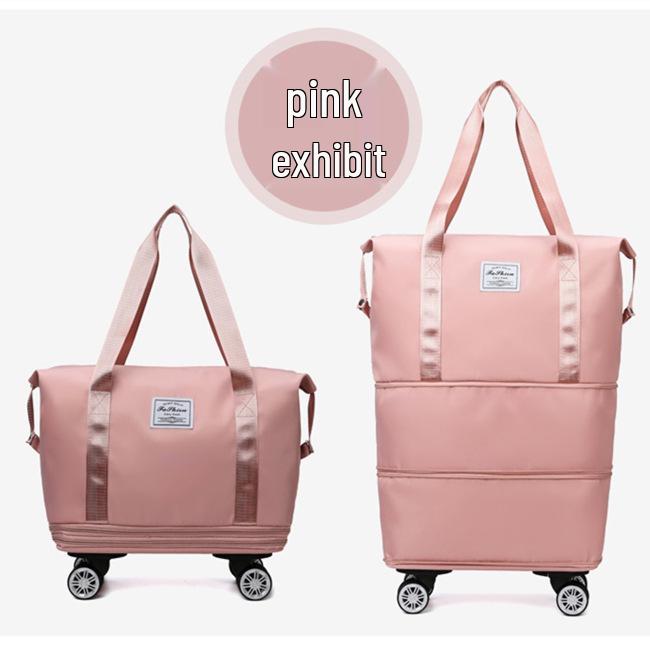 Wheeled Waterproof Travel Bag: Wet/Dry Separation, Large Capacity, Hand-Carry Luggage, Maternity, Business Trip