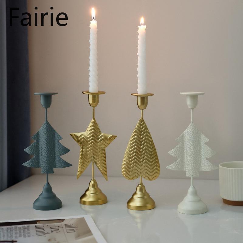 Lantern Metal Candlestick Ornaments Home Candlelight Dinner New Home Desktop Decoration and Arrangement Fairie