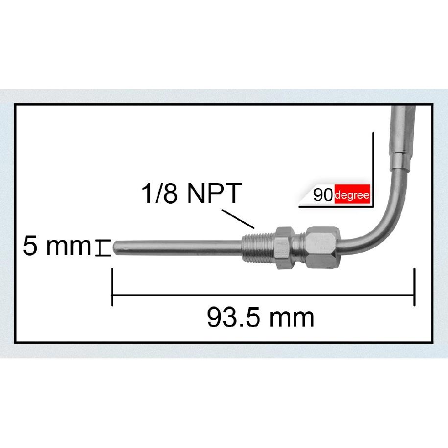 Universal Car Exhaust Temp Sensor Exhaust Gas Temp Sensor EXT Temperature Sensor 0-1000 C