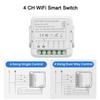 AS60-Tuya Smart Wifi Switch For Alexa Google Voice Controlled Home Automation Works 2 Way Control DIY Breaker Support Alice