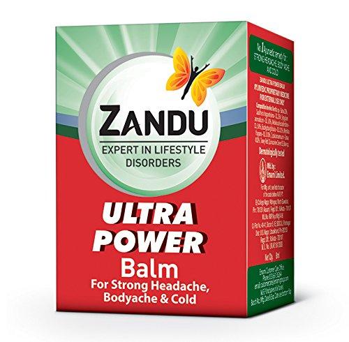 

Zandu Ultra Power Balm 8 ml X Pack Of 10 Fast Absorbing Pain Relief Balm For Headache Body Ache Muscle Joint Comfort Care