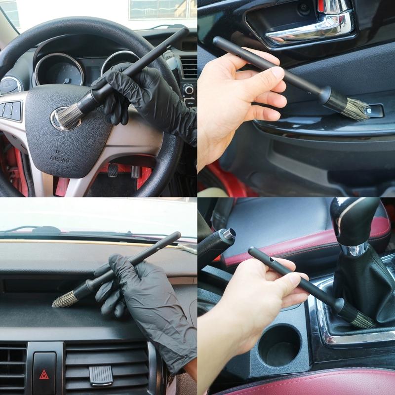 Brosse de Détailing Ultra-Douce pour Intérieur de Voiture Balayette pour Nettoyage de Voiture