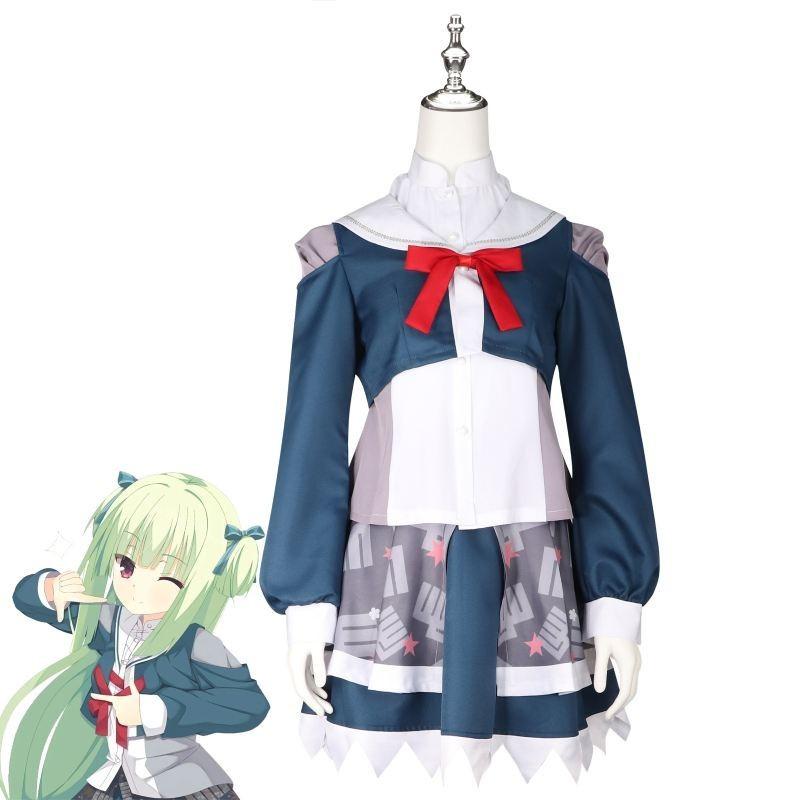 Exquisite Anime Cosplay Costume Set School Uniform For Summer 2024 Featuring Rain Moeko And Reina