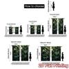 2pcs   2D FLAT PRINTING Curtains (Without Rod) Green Symphony Modern Modern Curtains Polyester Curtains Versatile All Suitable