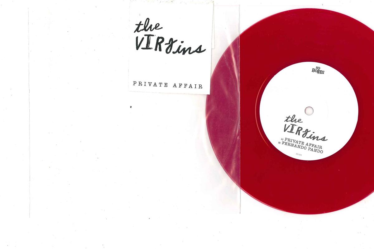 

7-дюймовая пластинка VIRGINS - Private Affair 3BONES 50 BONES 2008 UK Рок Б/У