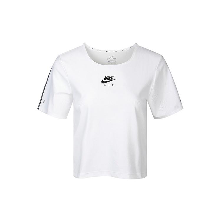 (WMNS) Nike Air Dri-FIT Quick Dry Casual Sports Running Short Sleeve White Women s CU3059-100 M