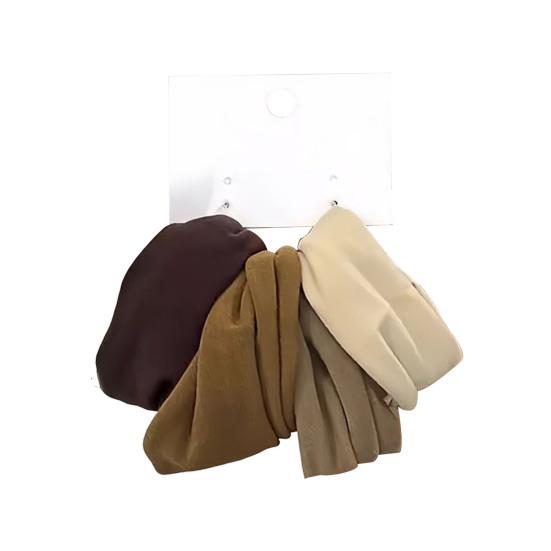 4Pcs Hair Rope Thickened Widened High Elastic Hair Ties Solid Color Ponytail Holders Soft Hair Accessories