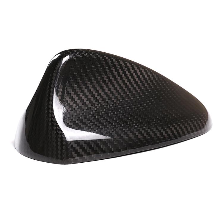 Johhar Real Carbon Fiber 3K Twill Glossy Shark Antenna Cover Decoration Protection for 2020 Alfa Romeo Giulia Stelvio