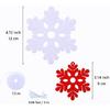 40 PCS White Red Snowflake Ornaments Bulk Felt Hanging Snowflakes Decorations for Holiday Winter Party Decorations