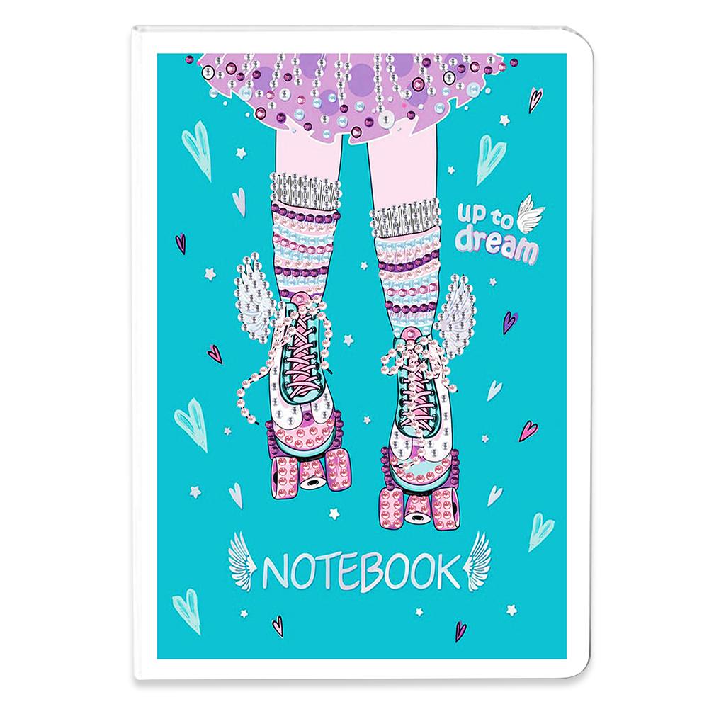 50 Pages A5 Diamond Painting Cover Notebook Cartoon Bee Special Shaped Diamond Art Painting Notebook Kits Festival Birthday Gift