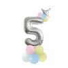 Digital Aluminum Film Balloon Set Balloon Bundle Balloon Column Baby Birthday Party Decoration Arrangement