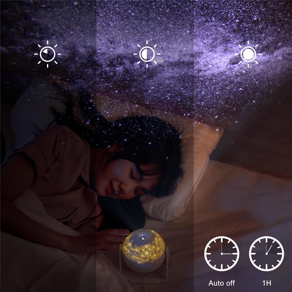 USB Rotating Galaxy Star LED Night Light