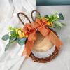 Hangable Easter Egg Door Pendant Decorative Artificial Flower Garland Easter Hanging Wreath  Door
