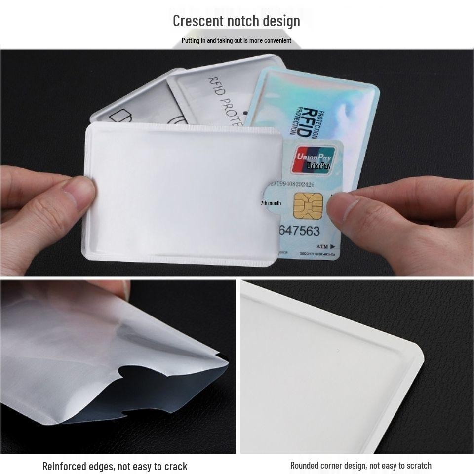 Anti-Theft Card Shield: Anti-Demagnetization Brush Sleeve for Credit and Bank Cards