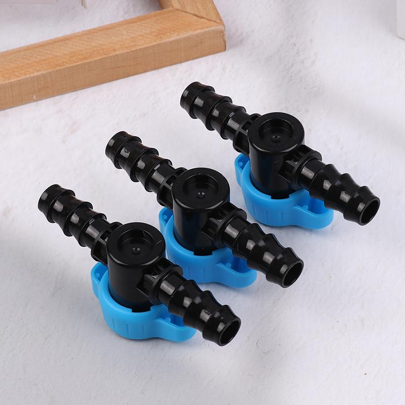 6Pcs 16Mm Drip Irrigation Barbed Valve Hose Valve Garden Tap Drip Irrigation Pipe Connectors Water Valve For Drip Or Sprinkler