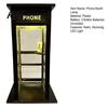 Retro Phone Booth Light Vintage Ambient Lamp, Tall Telephone Night Light, Nostalgic Table Lamp Warm LED for Bedroom Home Office Study Bar Decor