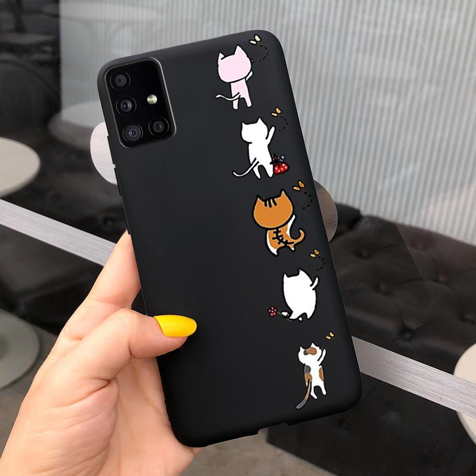 For Samsung Galaxy A51 5G SM-A516B Lovely Printing Jelly Phone Case Soft Silicone TPU Back Cover For Samsung A51 5G UW SM-A516V