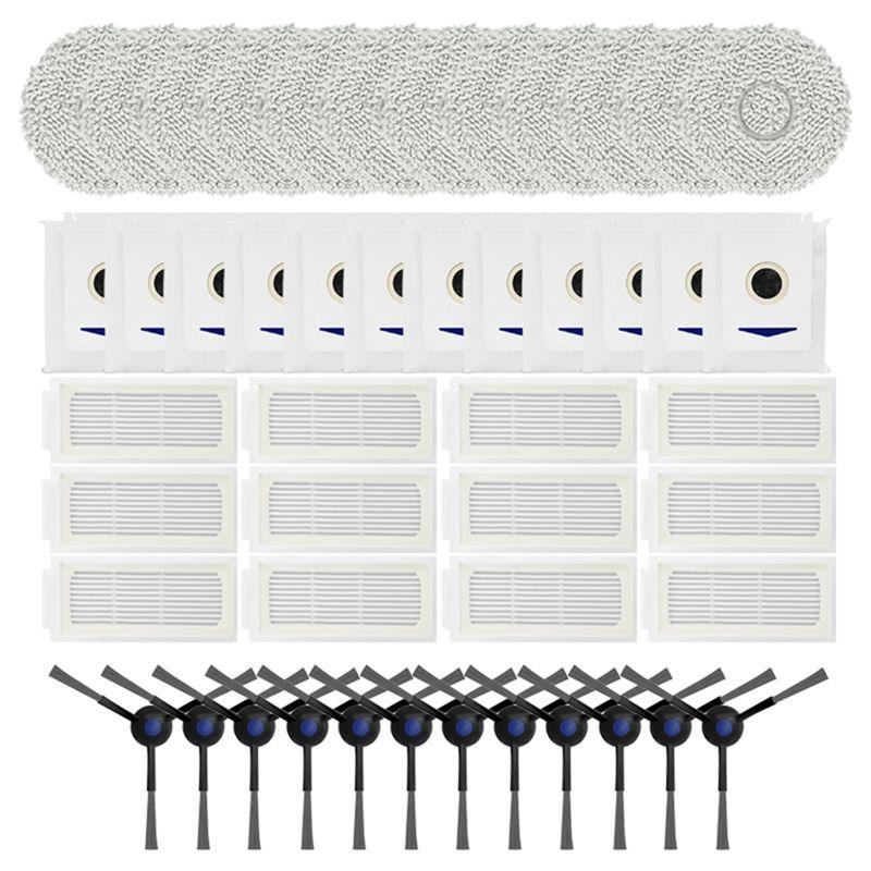 

AEE4-Compatible For Ecovacs Deebot T30 Pro/T30 Pro Omni/T30 Max Side Brush Heap Filter Mop Cloth Dust Bag Accessories Parts