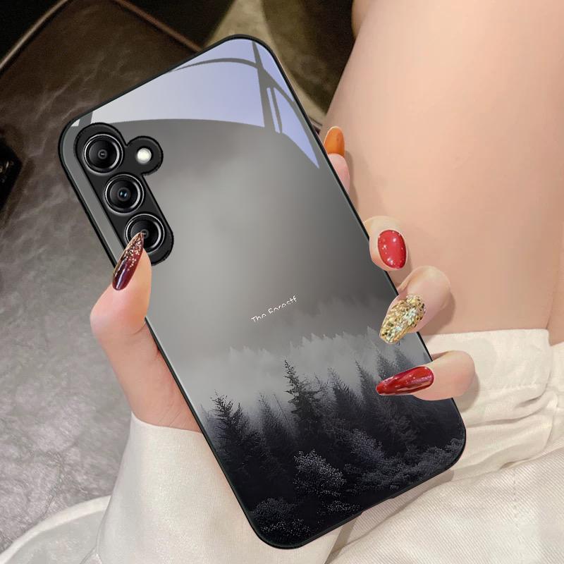 Perl-Lotus-Pulver für Samsung Galaxy A14 4G 20 30 52 20S 21S 22 A32 33 34 42 50 51 53 54 70 71 72 73 5G Glas-Handyhülle