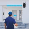 iCSee Dual-Lens HD WiFi Outdoor Surveillance Camera with Gun-Ball Linkage, Waterproof Design