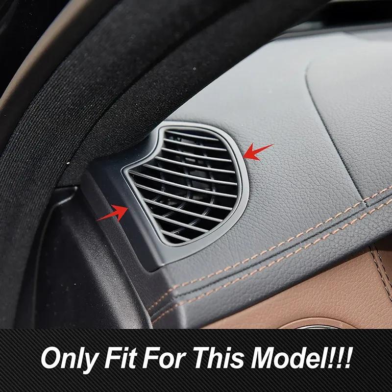 Dashboard Air Condition Vent Frame Sticker For Mercedes Benz S Class W222 2014- Carbon Pattern Trim Interior Car Accessories
