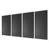 Metal Pegboard Wall Panels 24inx12in Tool Storage Pegboard System Modular Peg Board Tool Organizer Board Kit