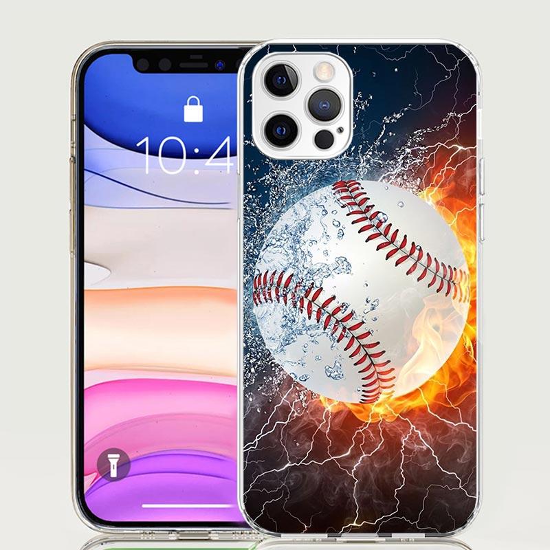 Baseball Sport Phone Case for Apple iPhone 17 Air 16 15 Plus 14 + 13 Mini 12 11 Pro Max 7 8 SE 16Max Soft Shell Cover Coque 17 A