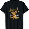 Mens Best Buckin' Godfather - Funny Deer Hunting Godfather T-Shirt