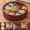 Chinese Style 9-Compartment Wooden Snack & Candy Box