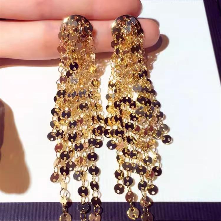 

Spring/summer New Arrivals: Vacation-ready Long Tassel Earrings - Elegant High-end Unique Round Disc Earrings