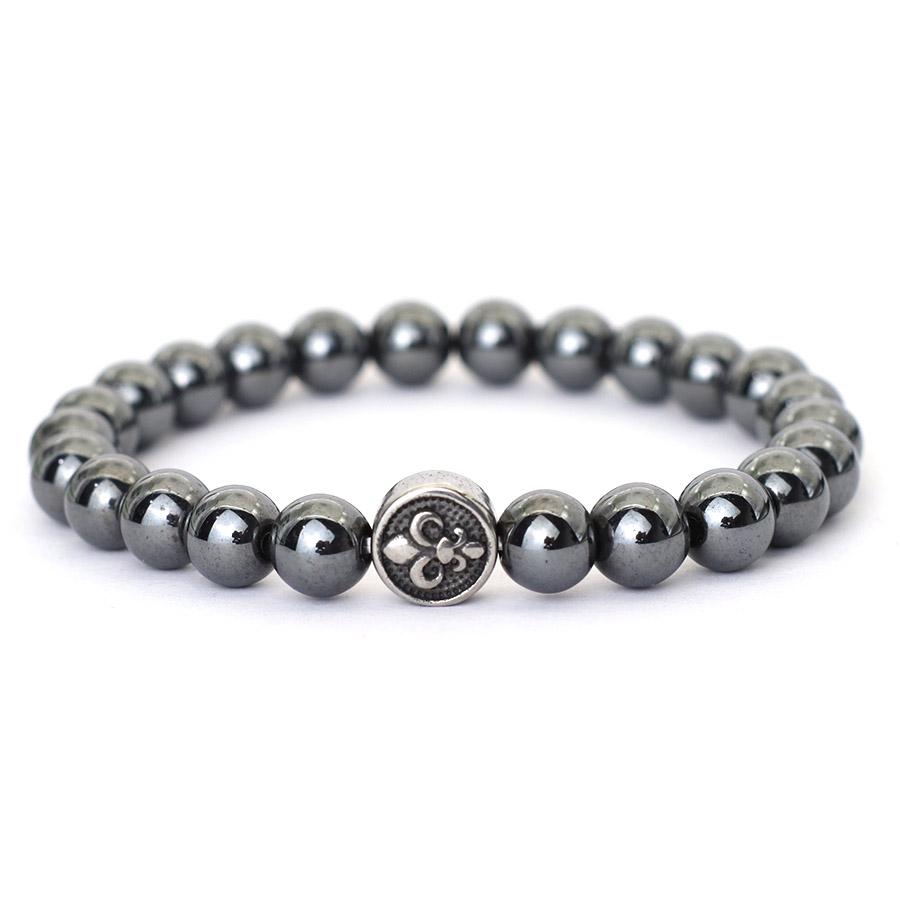 New Beaded Bracelet For Men 8mm Natural Tiger Eyes Obsidian Lava Stone Braclet Hematite Healing Braslet Stainless Steel Buckle