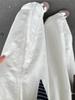 Women's Japanese-Style White Casual Wide-Leg Pants, Plus Size, Loose Drapey Nine-Tenth Balloon Design for Chubby Girls - 2026 Collection