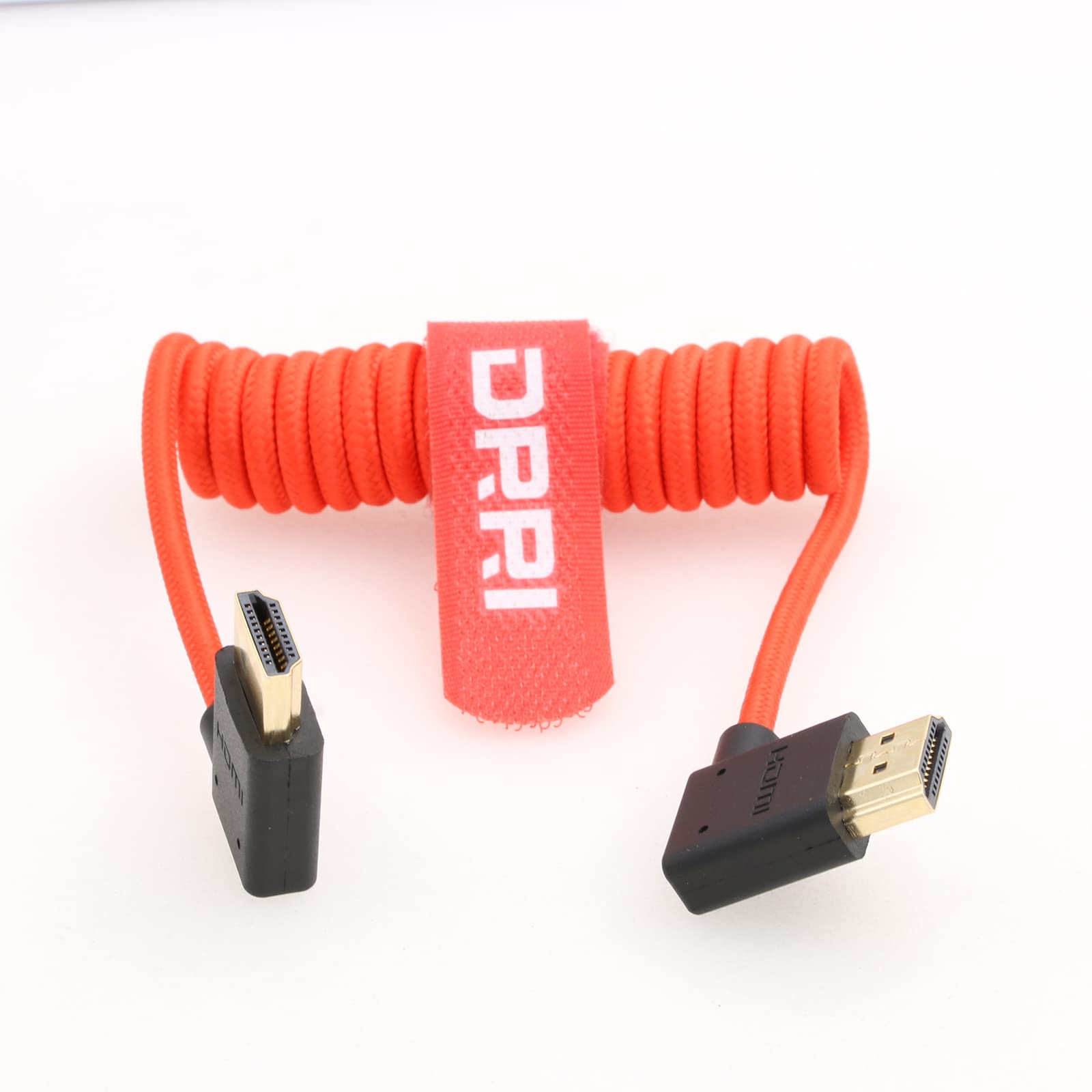 

DRRI Кабель HDMI под углом влево к углу вправо HDMI Сверхвысокоскоростной плетеный витой кабель для Z Cam E2 S6 Nikon Z9 к монитору ATOMOS Ninja V BM5 8K/60Гц