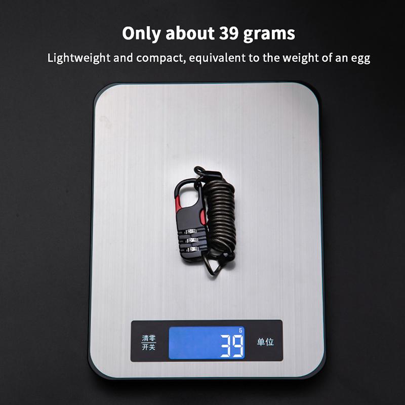 Bicycle Lock Bike Mini 3 Digit Password Lock Wire Mountain Bike Frame Durable Steel Wire Cable Helmet Locks Bicycle Accessories