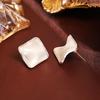 Stylish Irregular Silver Needle Stud Earrings - High-End INS Cold Style Jewelry for Women