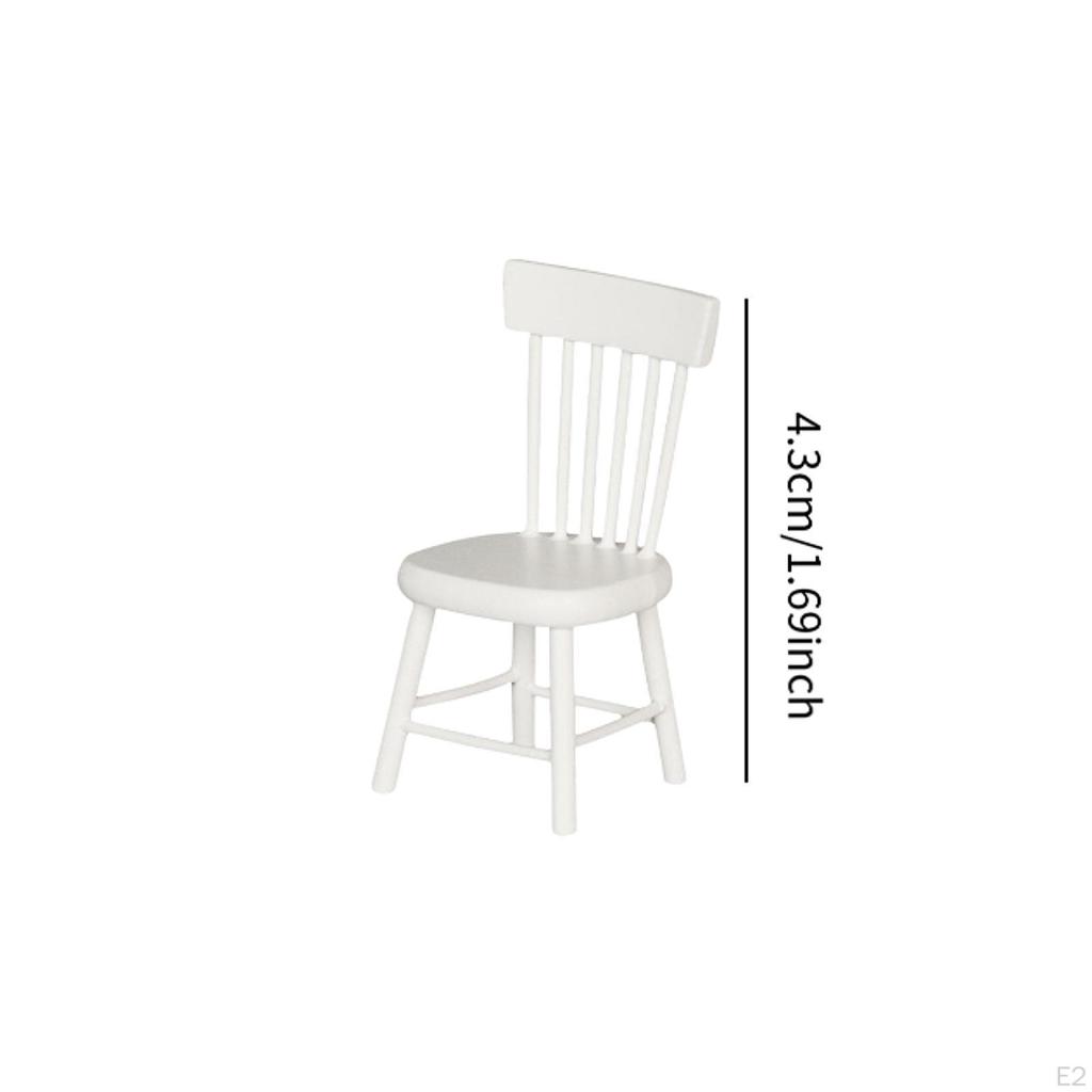 1/12 Puppenhaus Tisch Stuhl Set Miniaturmöbel Puppenhauszubehör Rollenspiel Requisiten für