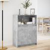 Sideboard with LED Lighting Concrete Grey 72 x 34 x 100 cm Engineered Wood