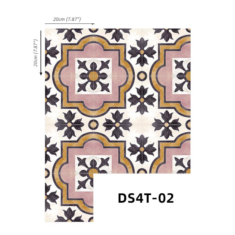 Home Decoration Anti-Skid Floor Sticker Self-Adhesive Removable Adhesive Frosted Tile Sticker Wall Sticker Bathroom Waterproof Tile Sticker