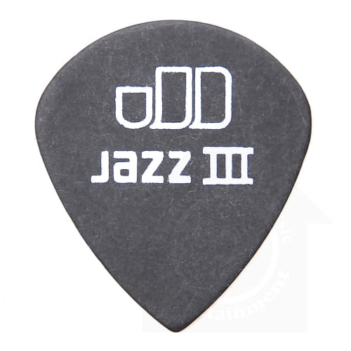 Jim Dunlop Tortex Jazz Pitch Black Picks (12-Pack) - 1.35mm Tortex Jazz Pitch Black Picks with Musent Custom Players Picks | 482B135-BLK-12P