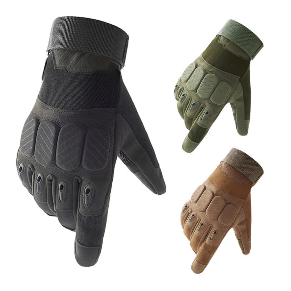 Outdoor Use Active Full Finger Training Mens Guard Camping Black Hawk Touch Screen Gloves