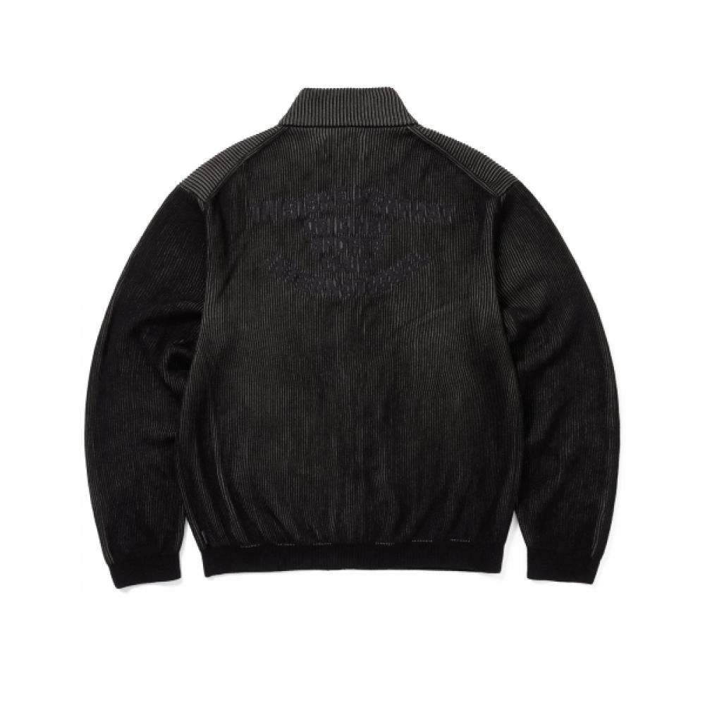 Thisisneverthat Full Zip Cardigan Black