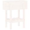 White Plant Pot 62 X 30 X 69 Cm Solid Pine Wood